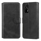 Classic Calf Texture PU + TPU Horizontal Flip Leather Case with Holder & Card Slots & Wallet For OPPO Realme GT 5G(Black) - 1
