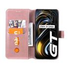 Classic Calf Texture PU + TPU Horizontal Flip Leather Case with Holder & Card Slots & Wallet For OPPO Realme GT 5G(Rose Gold) - 4