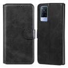 Classic Calf Texture PU + TPU Horizontal Flip Leather Case with Holder & Card Slots & Wallet For vivo V21(Black) - 1