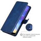 Classic Calf Texture PU + TPU Horizontal Flip Leather Case with Holder & Card Slots & Wallet For vivo V21e(Blue) - 6