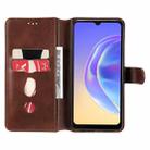 Classic Calf Texture PU + TPU Horizontal Flip Leather Case with Holder & Card Slots & Wallet For vivo V21e(Brown) - 4