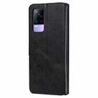 Classic Calf Texture PU + TPU Horizontal Flip Leather Case with Holder & Card Slots & Wallet For vivo V21e(Black) - 3