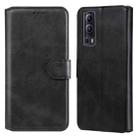 Classic Calf Texture PU + TPU Horizontal Flip Leather Case with Holder & Card Slots & Wallet For vivo Y72 5G(Black) - 1