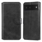 Classic Calf Texture PU + TPU Horizontal Flip Leather Case with Holder & Card Slots & Wallet For Google Pixel 6(Black) - 1