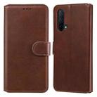 Classic Calf Texture PU + TPU Horizontal Flip Leather Case with Holder & Card Slots & Wallet For OnePlus Nord CE 5G(Brown) - 1