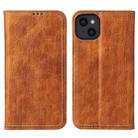 For iPhone 13 mini Fierre Shann Retro Tree Bark Texture PU Magnetic Horizontal Flip Leather Case with Holder & Card Slots & Wallet (Brown) - 1