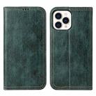 For iPhone 13 Pro Fierre Shann Retro Tree Bark Texture PU Magnetic Horizontal Flip Leather Case with Holder & Card Slots & Wallet (Green) - 1