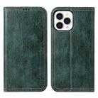 For iPhone 13 Pro Max Fierre Shann Retro Tree Bark Texture PU Magnetic Horizontal Flip Leather Case with Holder & Card Slots & Wallet (Green) - 1