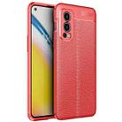 For OnePlus Nord 2 5G Litchi Texture TPU Shockproof Case(Red) - 1