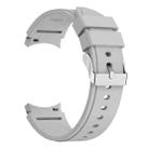 For Samsung Galaxy Watch4 40mm Silicone Watch Band(Light Grey) - 1