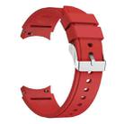 For Samsung Galaxy Watch4 44mm Silicone Watch Band(Red) - 1