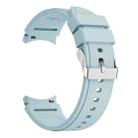 For Samsung Galaxy Watch4 44mm Silicone Watch Band(Light Blue) - 1