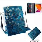 For  iPad 10.2 / 10.5 / Air 2019 3D Colored Drawing Horizontal Flip Leather Case with Holder & Card Slots & Wallet(Apricot Flower) - 1