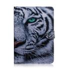 For  iPad 10.2 / 10.5 / Air 2019 3D Colored Drawing Horizontal Flip Leather Case with Holder & Card Slots & Wallet(Tiger) - 2
