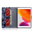 For  iPad 10.2 / 10.5 / Air 2019 3D Colored Drawing Horizontal Flip Leather Case with Holder & Card Slots & Wallet(Tiger) - 4