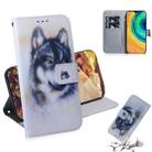 For Huawei Mate 30 / 5G Coloured Drawing Pattern Horizontal Flip PU Leather Case with Holder & Card Slots & Wallet(White Wolf) - 1