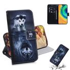 For Huawei Mate 30 / 5G Coloured Drawing Pattern Horizontal Flip PU Leather Case with Holder & Card Slots & Wallet(Wolf And Dog) - 1