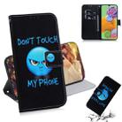 For Galaxy A90 5G Coloured Drawing Pattern Horizontal Flip PU Leather Case with Holder & Card Slots & Wallet(Anger) - 1