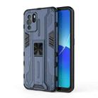 For OPPO Reno6 Z Supersonic PC + TPU Shock-proof Protective Case with Holder(Dark Blue) - 1