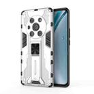 For Honor Magic 3 Pro Supersonic PC + TPU Shock-proof Protective Case with Holder(Silver) - 1