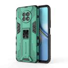 For Honor X20 5G Supersonic PC + TPU Shock-proof Protective Case with Holder(Green) - 1