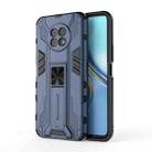 For Honor X20 5G Supersonic PC + TPU Shock-proof Protective Case with Holder(Dark Blue) - 1