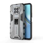 For Honor X20 5G Supersonic PC + TPU Shock-proof Protective Case with Holder(Grey) - 1