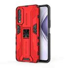 For Honor X20 SE Supersonic PC + TPU Shock-proof Protective Case with Holder(Red) - 1