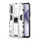 For Honor X20 SE Supersonic PC + TPU Shock-proof Protective Case with Holder(Silver) - 1