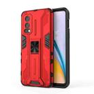 For OnePlus Nord 2 5G Supersonic PC + TPU Shock-proof Protective Case with Holder(Red) - 1