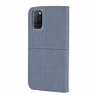 For OPPO A52 Woven Texture Stitching Magnetic Horizontal Flip PU Leather Case with Holder & Card Slots & Wallet & Lanyard(Grey) - 3