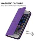 For OPPO A52 Woven Texture Stitching Magnetic Horizontal Flip PU Leather Case with Holder & Card Slots & Wallet & Lanyard(Purple) - 6