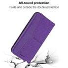 For OPPO A52 Woven Texture Stitching Magnetic Horizontal Flip PU Leather Case with Holder & Card Slots & Wallet & Lanyard(Purple) - 7