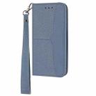For OPPO A53 Woven Texture Stitching Magnetic Horizontal Flip PU Leather Case with Holder & Card Slots & Wallet & Lanyard(Grey) - 2