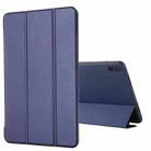 For Huawei MatePad 11 (2021) GEBEI Shockproof Horizontal Flip Leather Case with Three-folding Holder(Blue) - 1