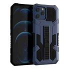 For iPhone 13 mini Vanguard Warrior All Inclusive Double-color Shockproof TPU + PC Protective Case with Holder (Blue) - 1