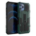 For iPhone 13 mini Vanguard Warrior All Inclusive Double-color Shockproof TPU + PC Protective Case with Holder (Dark Green) - 1