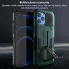 For iPhone 13 Pro Vanguard Warrior All Inclusive Double-color Shockproof TPU + PC Protective Case with Holder (Black) - 3