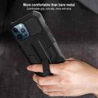 For iPhone 13 Pro Vanguard Warrior All Inclusive Double-color Shockproof TPU + PC Protective Case with Holder (Black) - 5