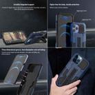 For iPhone 13 Pro Vanguard Warrior All Inclusive Double-color Shockproof TPU + PC Protective Case with Holder (Black) - 7