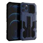For iPhone 13 Pro Max Vanguard Warrior All Inclusive Double-color Shockproof TPU + PC Protective Case with Holder (Blue) - 1