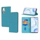 For Honor 50 Woven Texture Stitching Magnetic Horizontal Flip PU Leather Case with Holder & Card Slots & Wallet & Lanyard(Blue) - 1