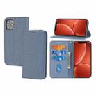 For iPhone 11 Pro Max Woven Texture Stitching Magnetic Horizontal Flip PU Leather Case with Holder & Card Slots & Wallet & Lanyard (Grey) - 1