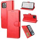 Crazy Horse Texture Horizontal Flip PU Leather Case with Holder & Card Slots & Wallet & Photo Frame For iPhone 13(Red) - 1