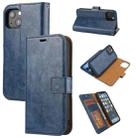 Crazy Horse Texture Detachable Horizontal Flip PU Leather Case with Holder & Card Slots & Wallet & Photo Frame For iPhone 13(Blue) - 1
