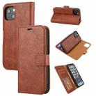 Crazy Horse Texture Detachable Horizontal Flip PU Leather Case with Holder & Card Slots & Wallet & Photo Frame For iPhone 13(Brown) - 1