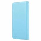 Litchi Texture Detachable Horizontal Flip PU Leather Case with Holder & Card Slots & Wallet & Photo Frame For iPhone 13(Blue) - 3