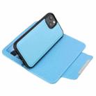 Litchi Texture Detachable Horizontal Flip PU Leather Case with Holder & Card Slots & Wallet & Photo Frame For iPhone 13(Blue) - 6