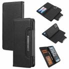 Litchi Texture Detachable Horizontal Flip PU Leather Case with Holder & Card Slots & Wallet & Photo Frame For iPhone 13 Pro(Black) - 1
