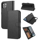 Cross Texture Detachable Horizontal Flip PU Leather Case with Holder & Card Slots & Wallet & Photo Frame For iPhone 13 mini(Black) - 1